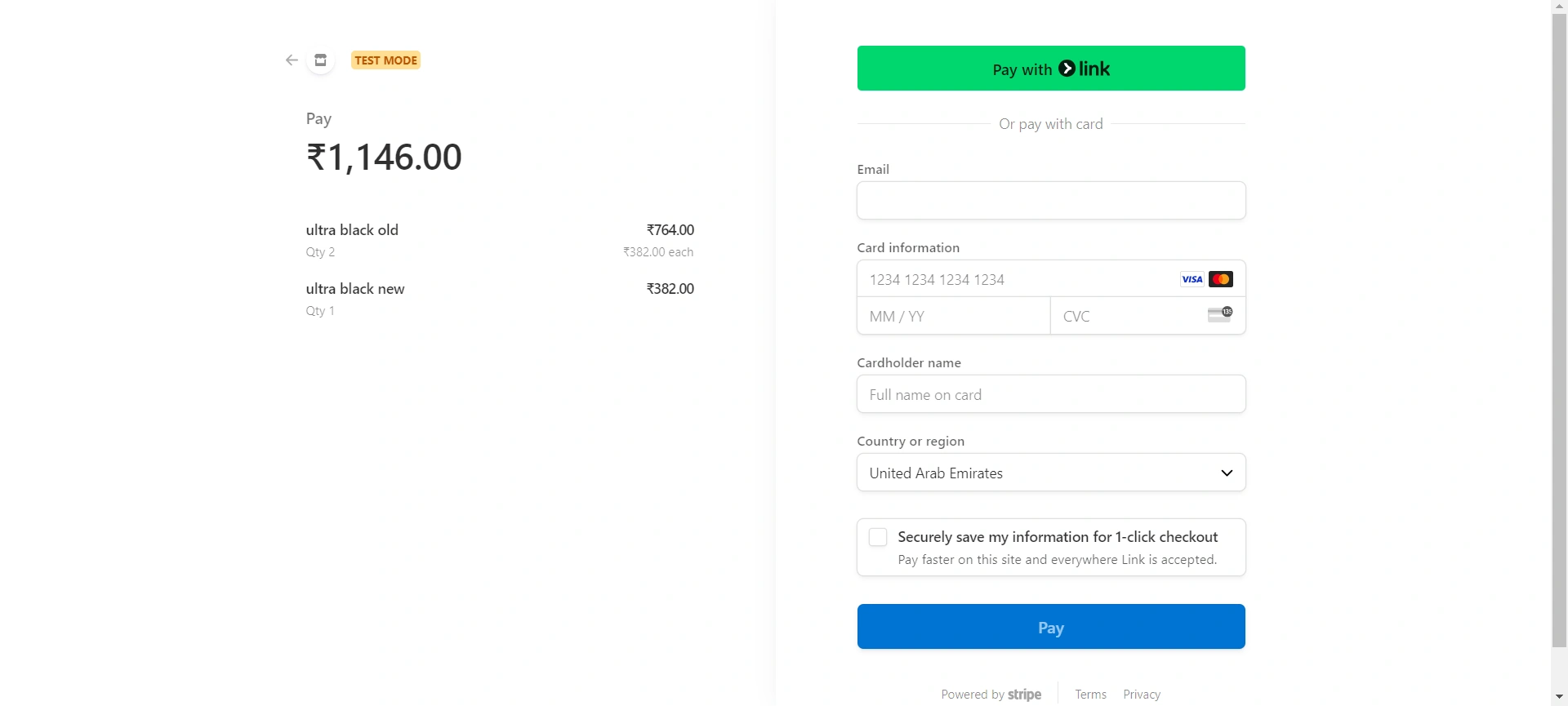 Payment Page